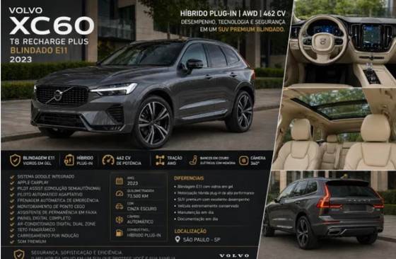 VOLVO XC60 2.0 T8 RECHARGE PLUS AWD GEARTRONIC VOLVO XC60 2.0 T8 RECHARGE PLUS AWD GEARTRONIC